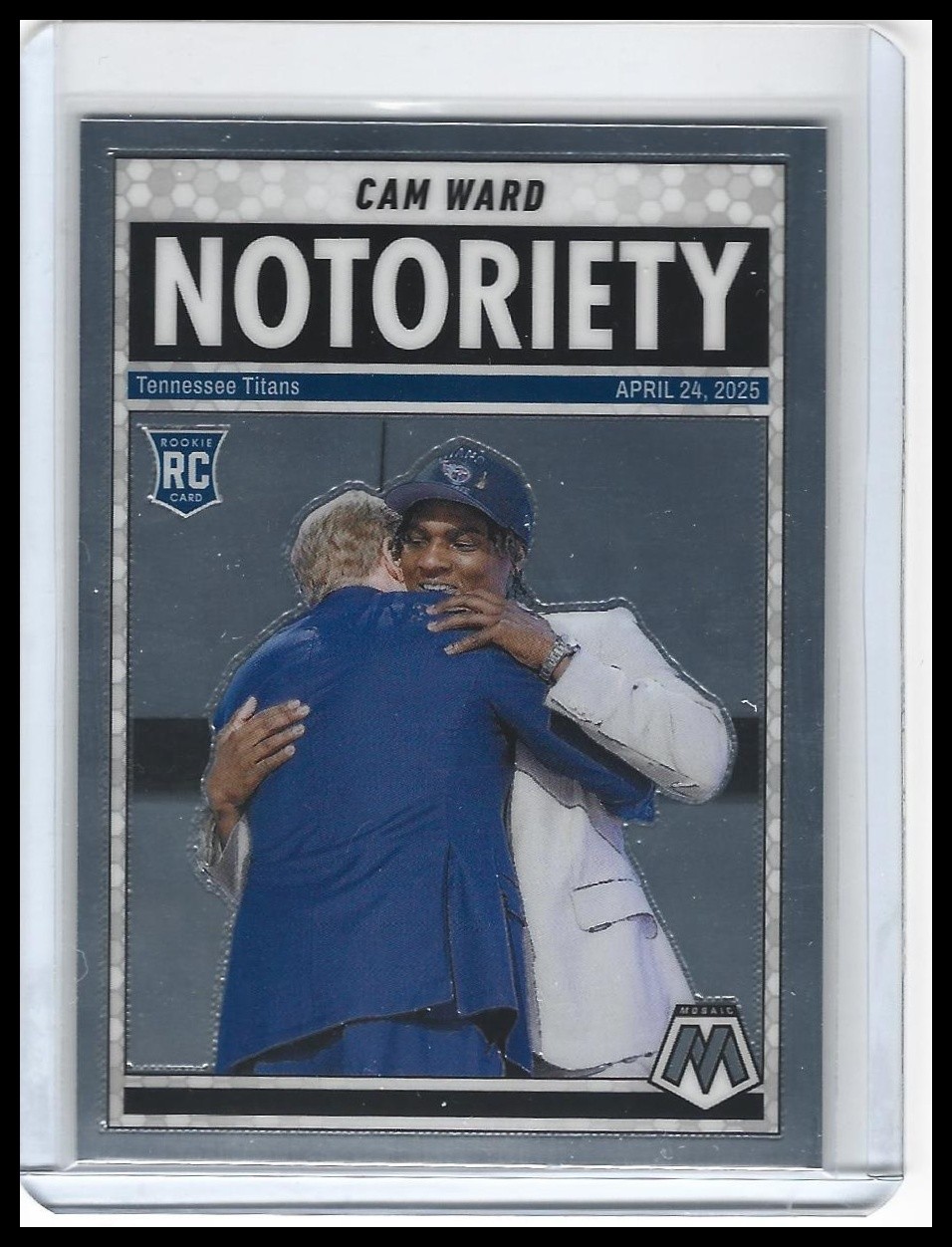 2025 Panini Mosaic - Cam Ward - Notoriety Rookie #17