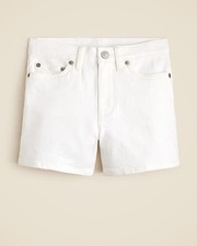 J.Crew Girls' high-rise denim short in white size 14 NWT