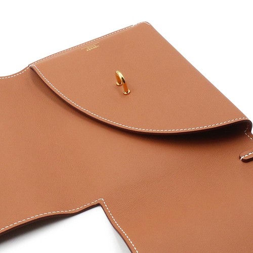 HERMES Carne Secret ANCRES Agenda Cover Swift & Silk Gold & Chai & Craie - Imagen 4 de 9