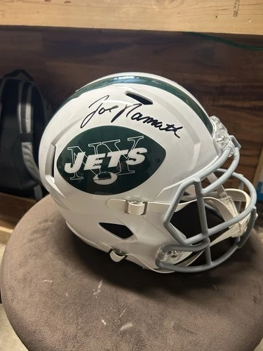 Joe Namath Autographed Signed New York Jets Full Size Rep Helmet - Beckett