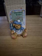 Cherished Teddies Bear with Dangling Snow Flakes Hanging Ornament 272175 1997