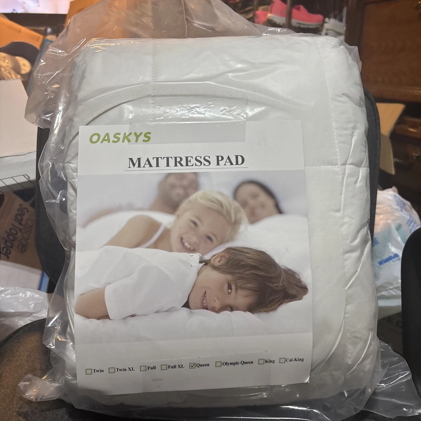 Oaskys Mattress Pad Cover Cooling Mattress Topper Pillow Top Queen 60x80