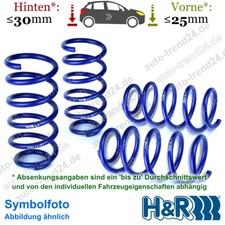 H&R Tieferlegungsfedern 25mm & 30mm u.a.: Audi A1 8X1, 8XK, Bj. 2014-2018