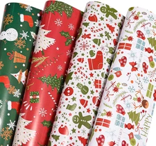 Christmas Wrapping Paper Folded for Kids Boys Girls Man Women Gift's. Papercraft
