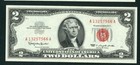 $2 1963 ((CHOICE CU)) United States Note ** CURRENCY (2nd of 4 consecutive) — photo 2