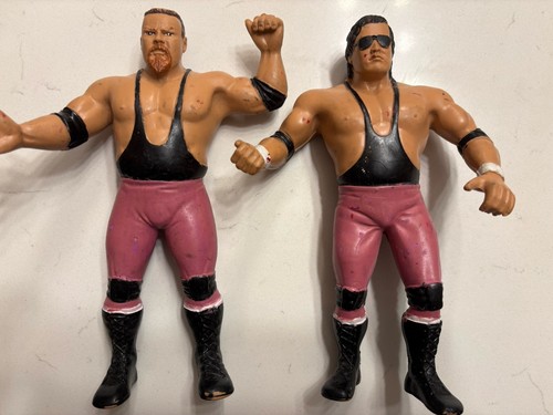 The Hart Foundation Vintage Wrestling Figures...