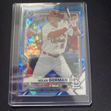 2021 Bowman Chrome Sapphire Prospects #BCP90 Nolan Gorman St. Louis Cardinals