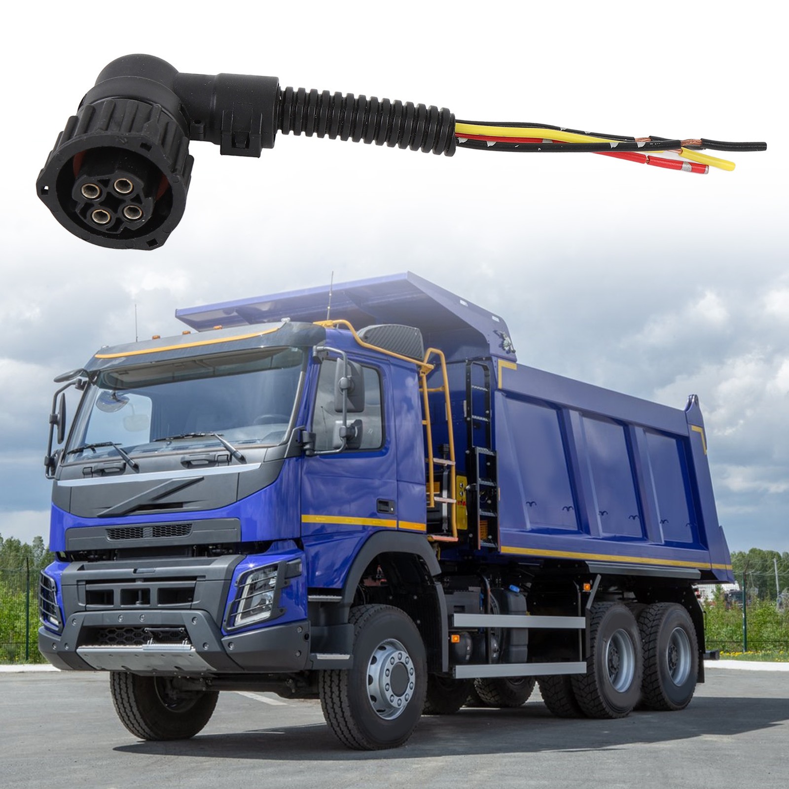 4pin Truck Headlight Connector Socket Stable And Reliable For J6 Truck Excellent