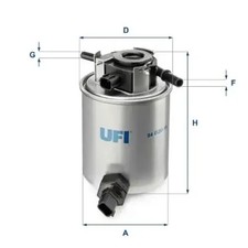 Kraftstofffilter Filtereinsatz 24.020.01 UFI für INFINITI QX50 I QX70 FX Q70