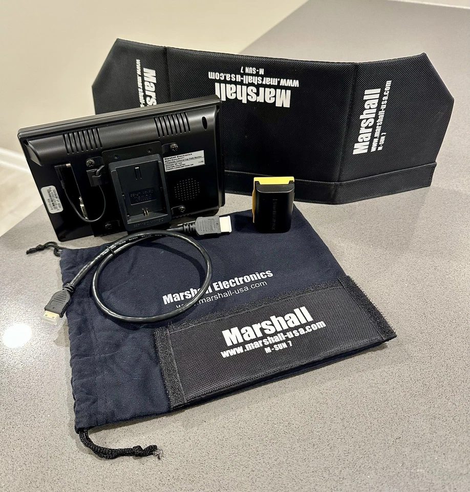 Marshall M-CT7 7" Camera-Top Field Monitor - Hardly Used - With Battery - Image 2 of 4