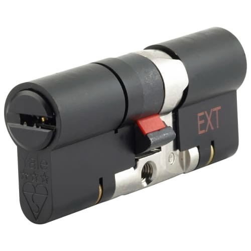 Yale 35/35 Black Platinum 3 Star Euro Cylinder P-YS3-3535MB