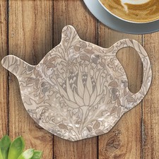 LEONARDO WILLIAM  MORRIS ARTICHOKE MELAMINE  TEA BAG TEASPOON REST HOLDER