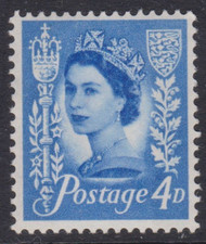 Jersey 1967 Queen Elizabeth II 4d 2 phosphor bands Mint Never Hung SG 11p VGC