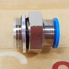 Festo QS-G1/2-12 Push In Fitting, 1/2" Male Straight, 186104 - NEW