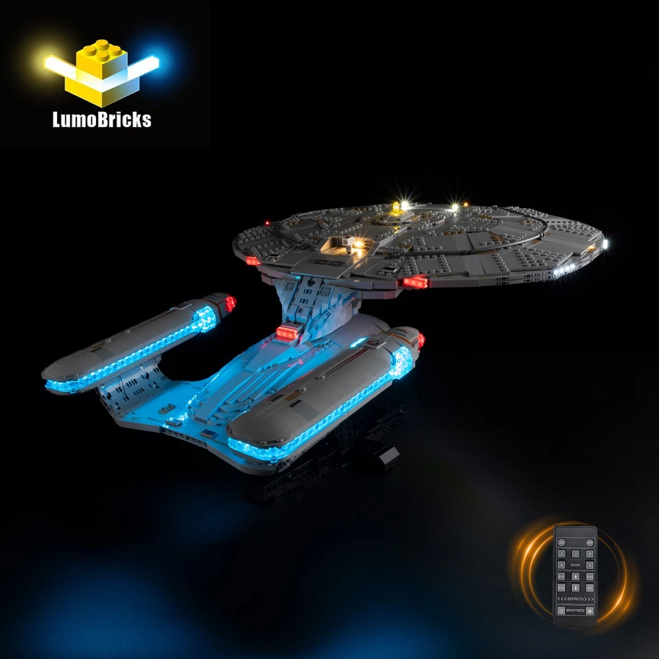 LED Light Kit for LEGO 10356 Star Trek: U.S.S. Enterprise NCC-1701-D (Remote)
