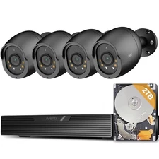 ARENTI 5MP PoE Home Security 4-Camera System AI Detection: 8CH NVR & 2TB HDD