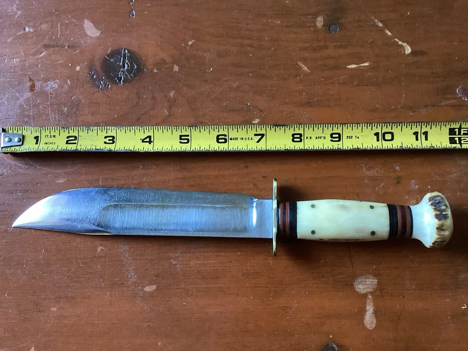 Cuchillo ideal Canicas Gladstone mango de ciervo hoja de 7 pulgadas Foto 2 de 4