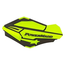 PowerMadd Sentinel Handguards with ATV/MX Mount Kit Charcoal/Hi-Viz