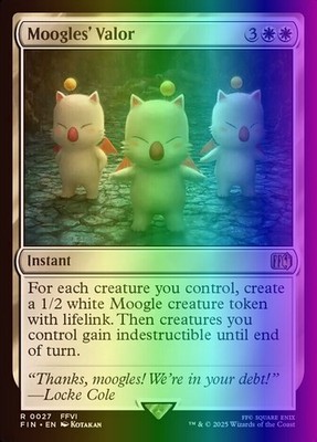 MTG Magic the Gathering Moogles' Valor (27/781) Final Fantasy LP FOIL