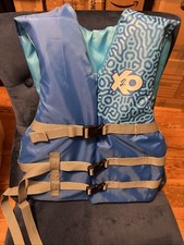 X2O Universal Life Vest USCG Type III Adult Sea Jacket Water Sports PFD Blue NEW
