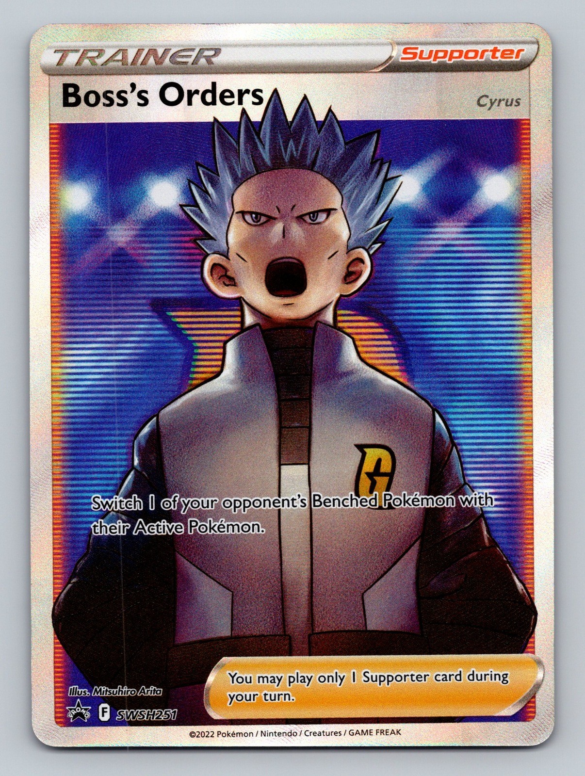 Boss's Orders (Full Art) Holo Promo SWSH: Sword & Shield Promo Cards SWSH251 NM