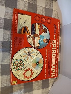 Vintage Kenners New Spirograph 401 Drawing Set ( 1967 MINTY)