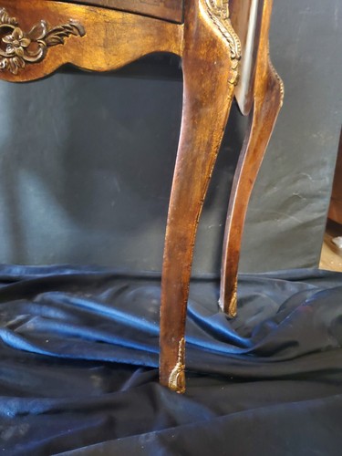 Modern Painted French Louis XV Style Nightstand Table - Picture 11 of 24