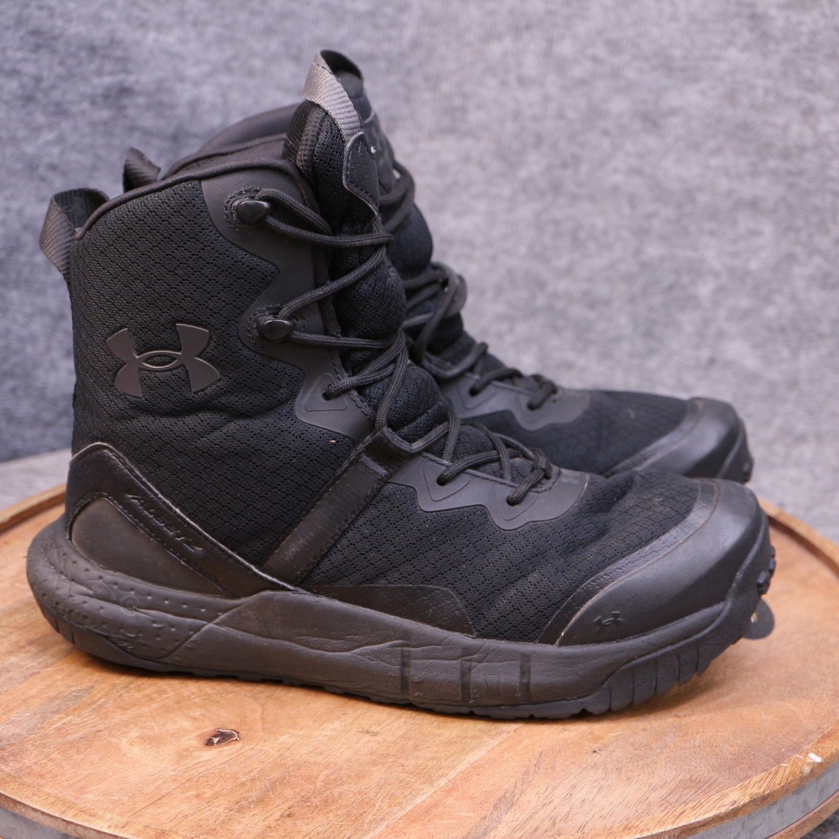 Under Armour Black and Gray Lace-Up Boots When you main image 3