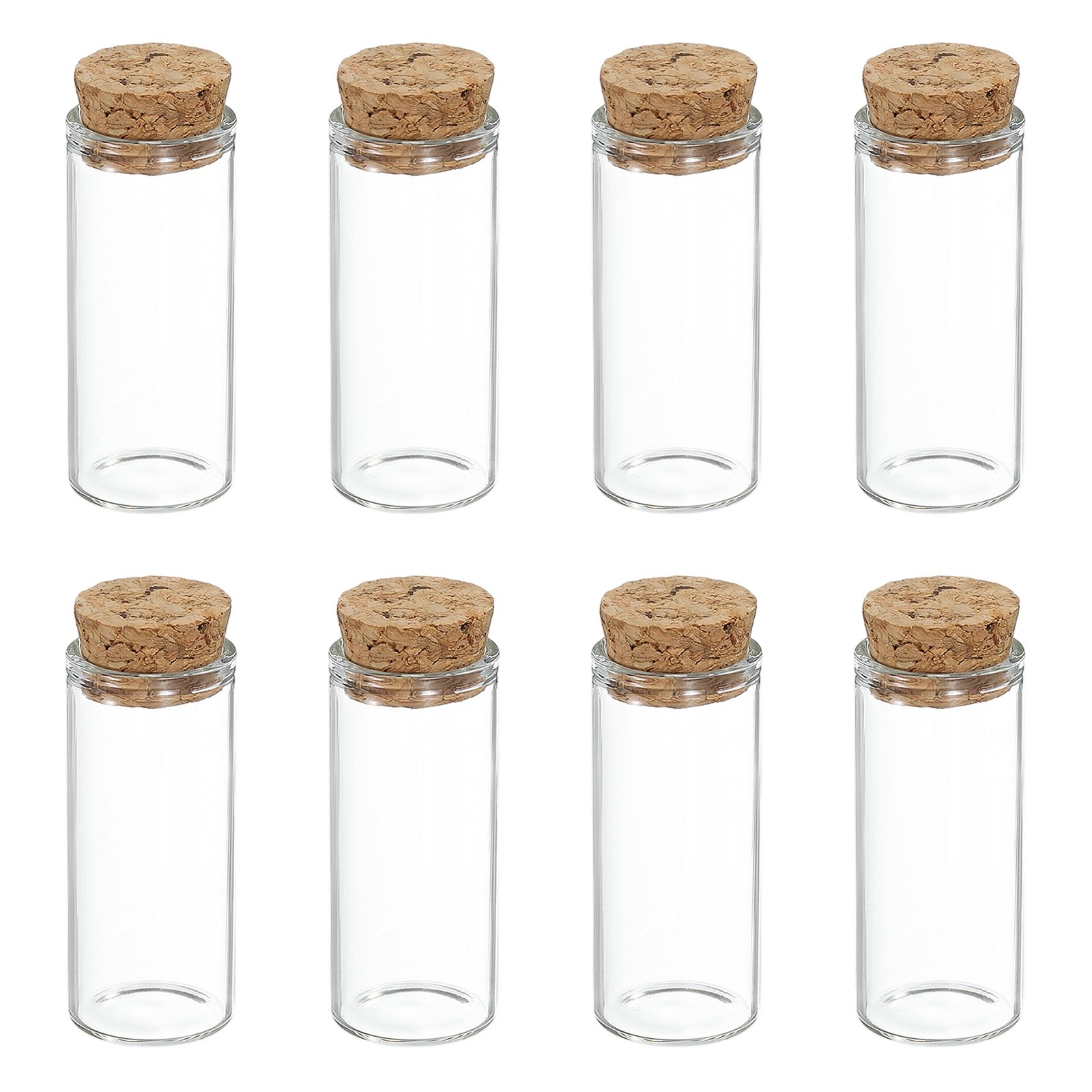 With Cork Stoppers 10ml Small Clear Glass Jars