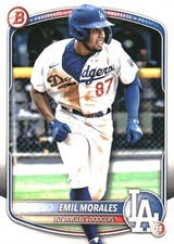 2025 Bowman Prospects #BP127 Emil Morales RC Los Angeles Dodgers