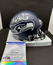 MALCOLM SMITH signed SEATTLE SEAHAWKS Mini Football Helmet w/ COA PSA AK12642