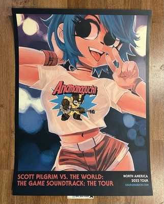 Anamanaguchi Scott Pilgrim Tour 2022 official Poster Print 18x24  game cool