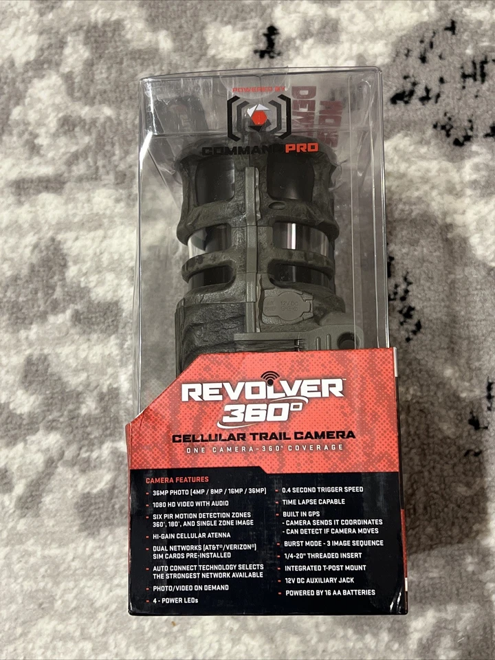 Stealth Cam Revolver 36MP 360 Degree Cellular Trail Camera Openbox - Image 2 of 4