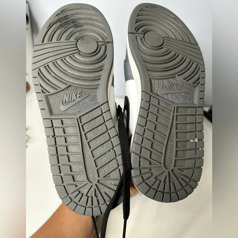 Air Jordan 1 Retro Alto Raro Air Cool Gris Negro Blanco Tenis Para Hombres 9.5 Foto 4 de 4