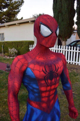 Halloween Spderman Cosplay Zenta Sut/ Buy Black and Whte Spderman