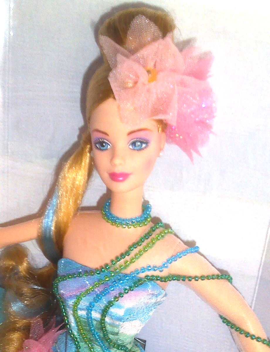 Lily Barbie  未使用品　コレクション　希少　レア　清楚　可憐 Excellent Mattel Barbie Claude Monet Water Lily JAPAN | eBay