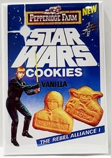 Star Wars MAGNET 2"x3" Refrigerator Locker Advertisement Cookies Vintage 1