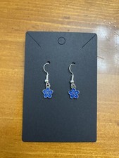 Blue Cherry Blossom Flower Earrings