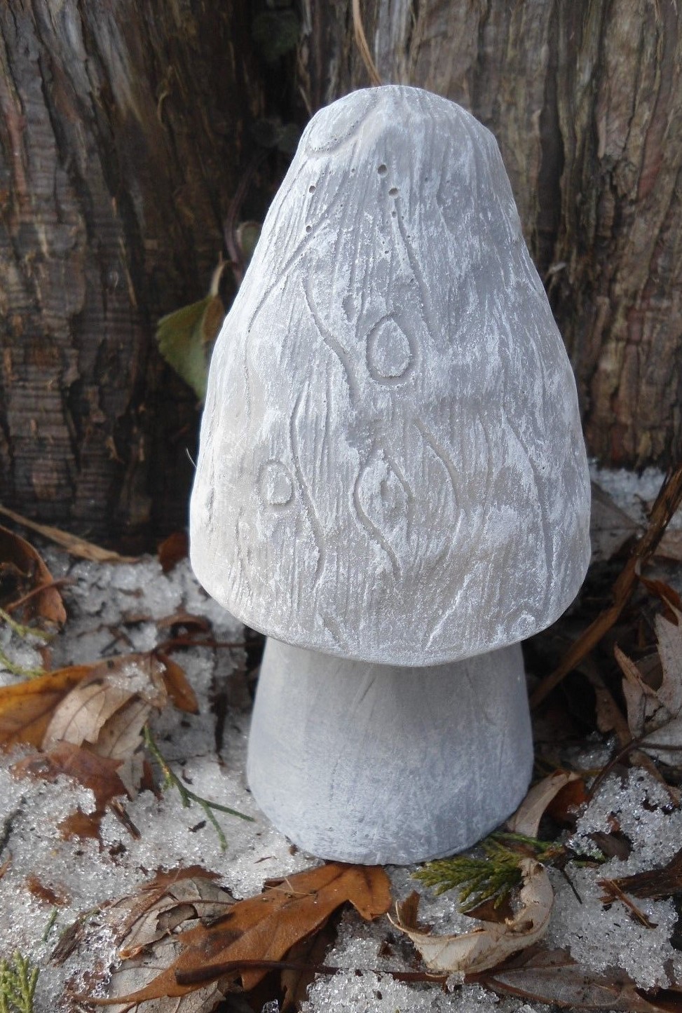 2 piece mushroom mold plaster concrete resin wax casting total 3