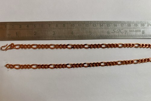 20 inch Pure Copper FIGARO Chain Necklace, Healing Copper Jewelry, Spiritual - Picture 6 of 6