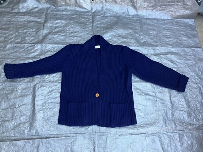 LL Bean 100% Pure Wool Shetland Women’s Sweater Jacket L