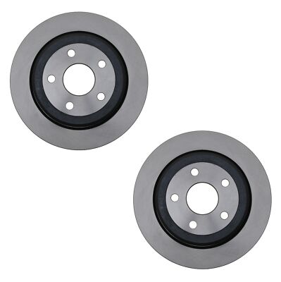 Pair Set of 2 Rear Coated Disc Brake Rotors 330mm Dia ACDelco For Durrango Jeep