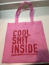 Cool Shi* Inside Golden Gems Reusable Tote Shopping Bag 15” x 15 1/2”