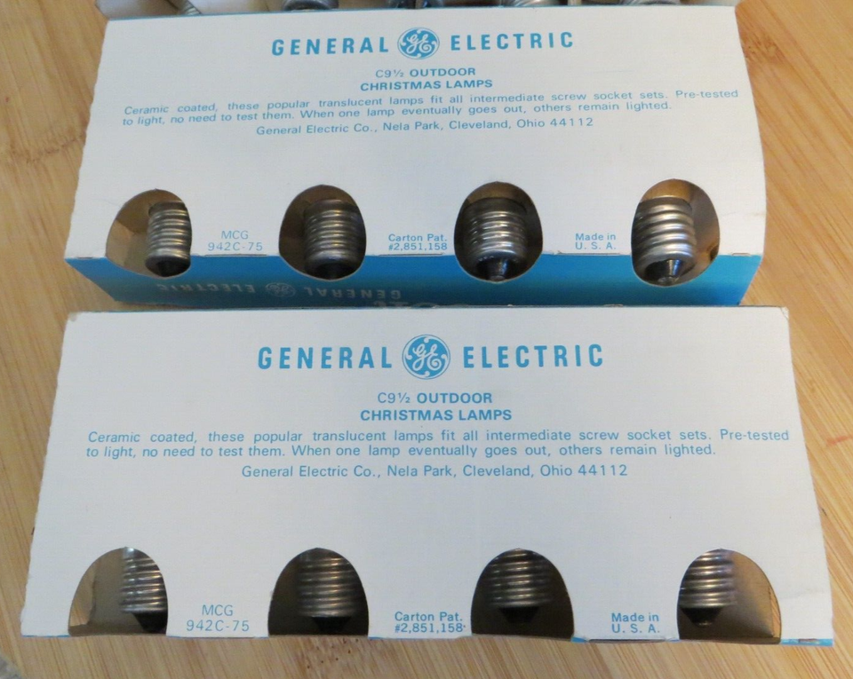 Vintage Christmas Tree Medium String Lights New C9 1/2 Replacement