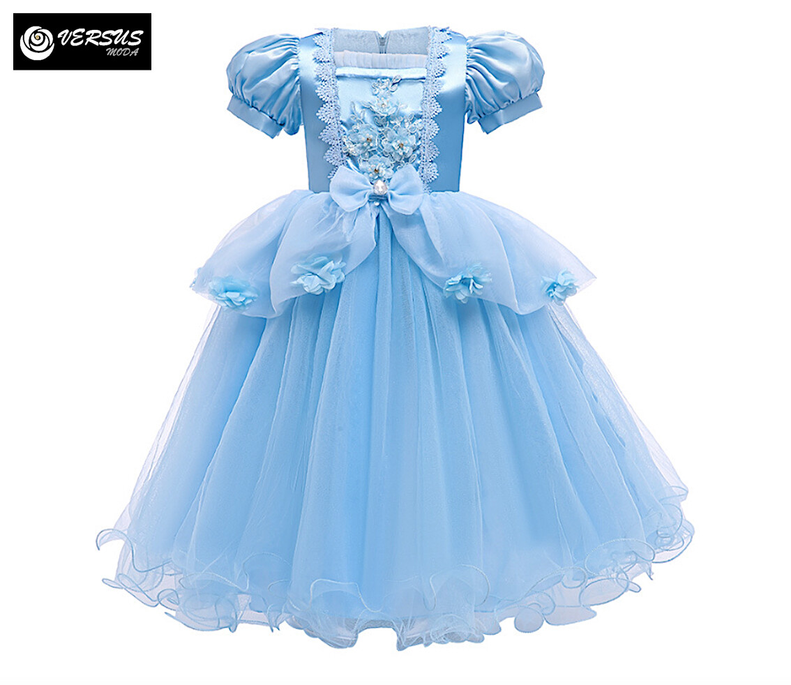 Toddler Cenerentola Vestito Disney Cinderella Costumi Principesse Vestiti  Bambina Disney Vestiti