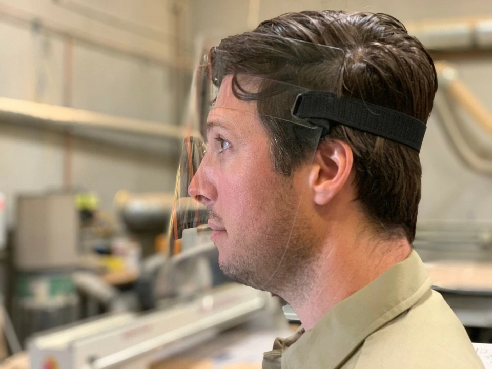 2pc CLEAR FACE SHIELD Ships fast from USA Medical Facemask Eye Protector PPE V2 - Image 3 of 4