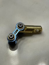 EDC Titanium Bike Link Connector Kit w/Swivel for Carabiner, Keychain, Blue
