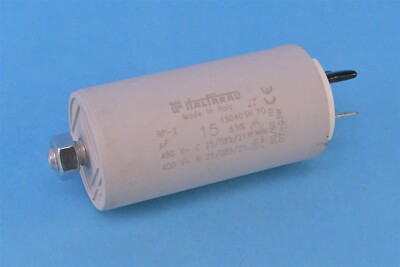 Italfarad RP-2 15uf 450V 5% RP Series Motor Run / Start Capacitor 15MFD