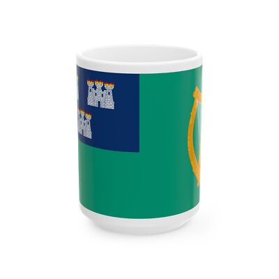 Flag of Dublin City Ireland - White Coffee Mug