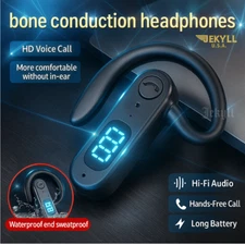 Trucker Bluetooth 5.2 Wireless Headset With Noise Cancelling Mic For Phones PC